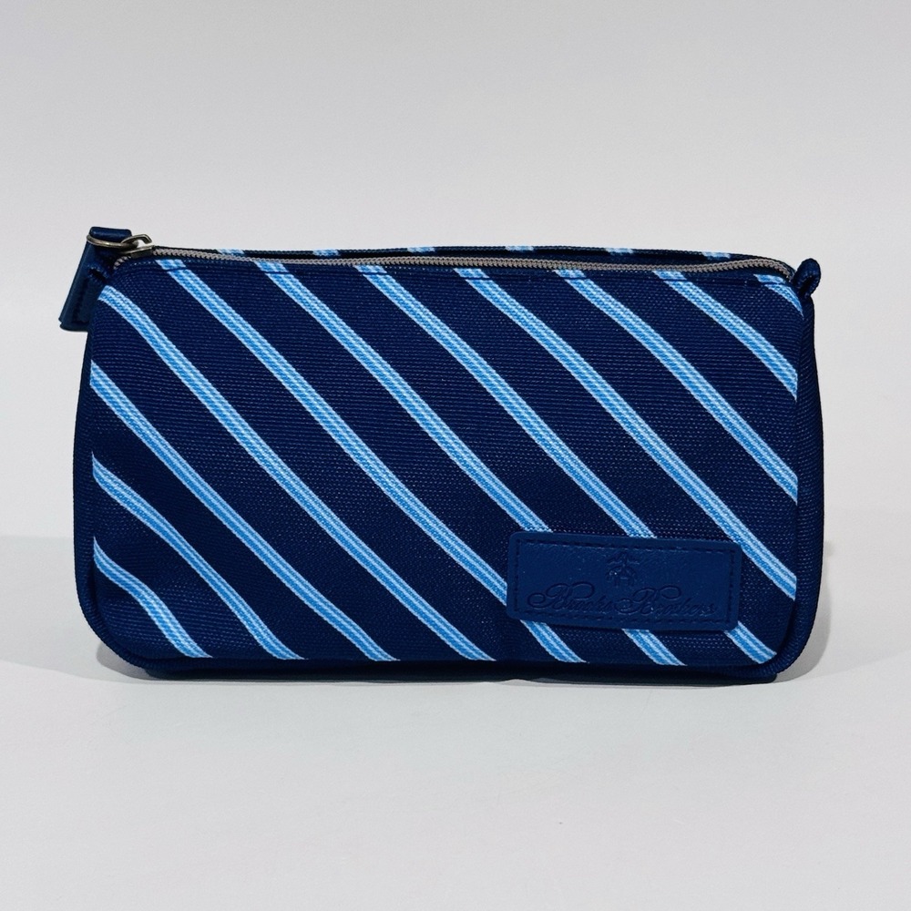United Airlines‎ X Brooks Brothers Blue Striped Men's Shaving Travel Bag NWOT